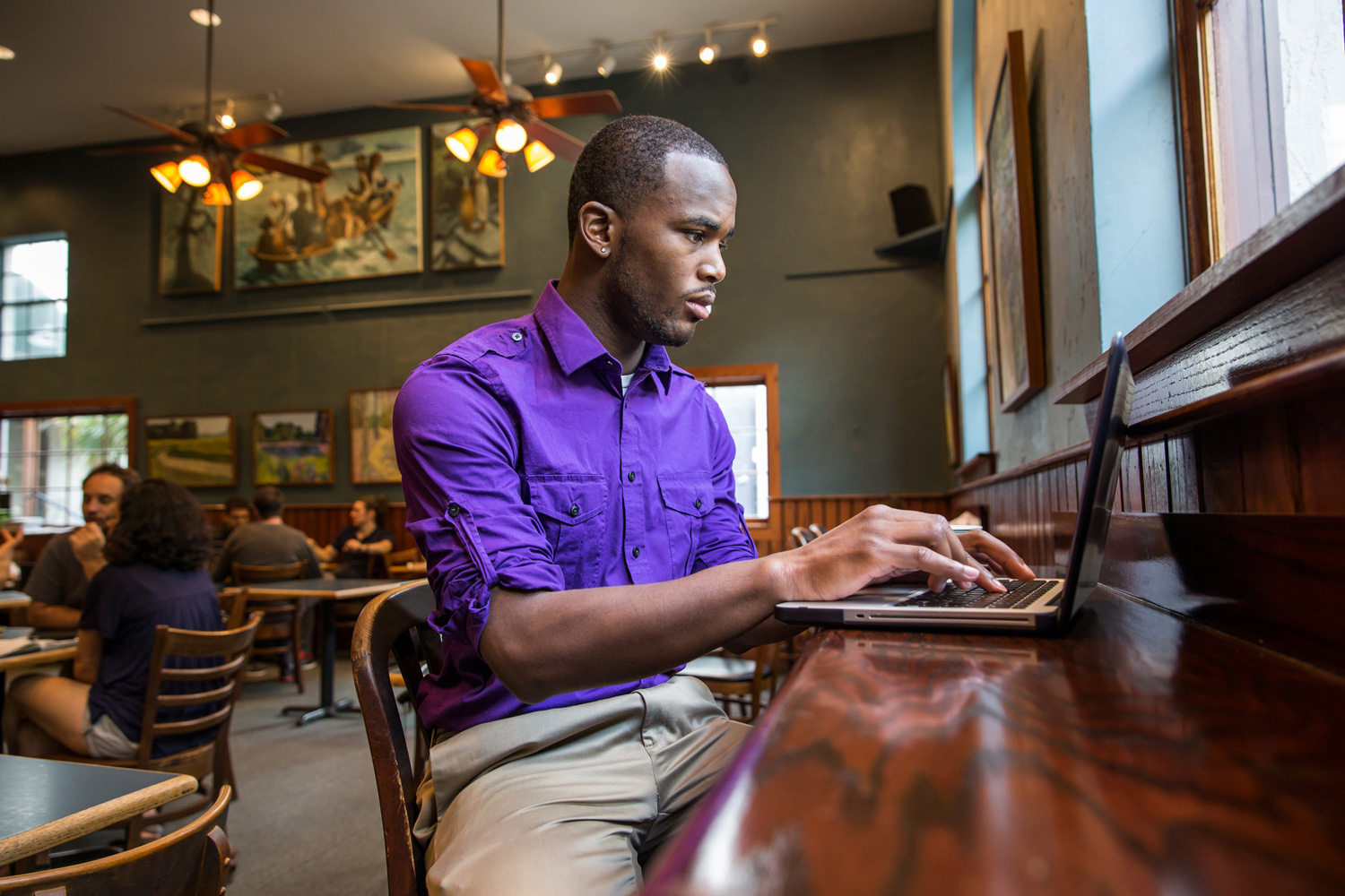 Photo of online student.