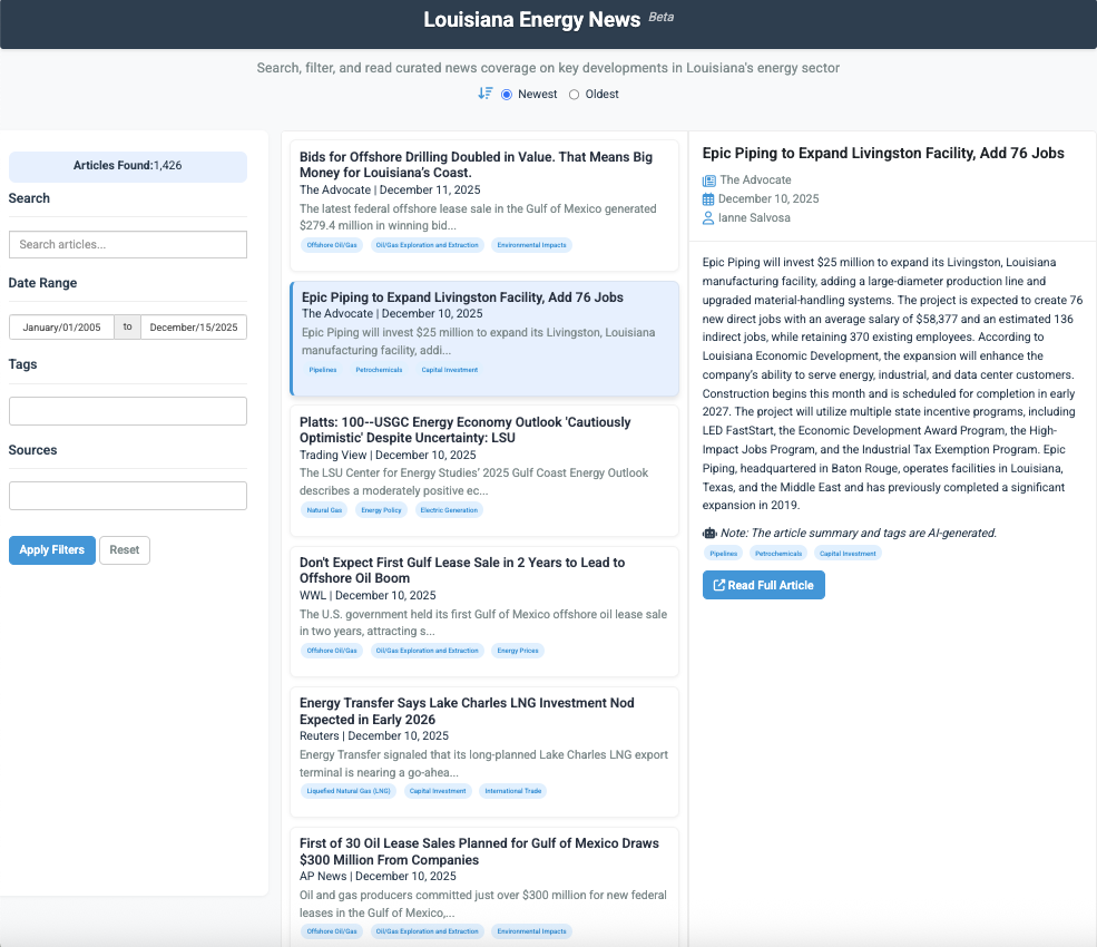 LA Energy News LA Energy News