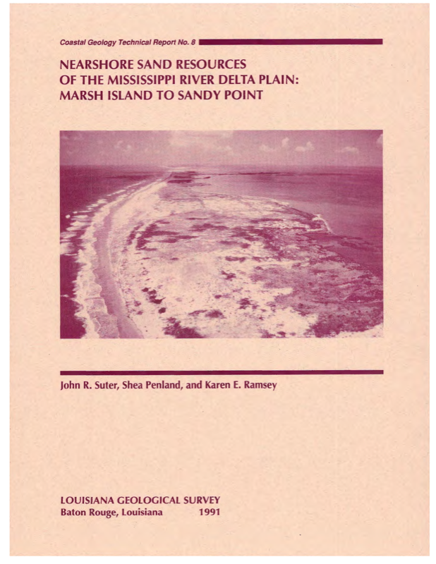 Nearshore Sand Resources of the Mississippi River Delta Plain: Marsh Island to Sandy Point